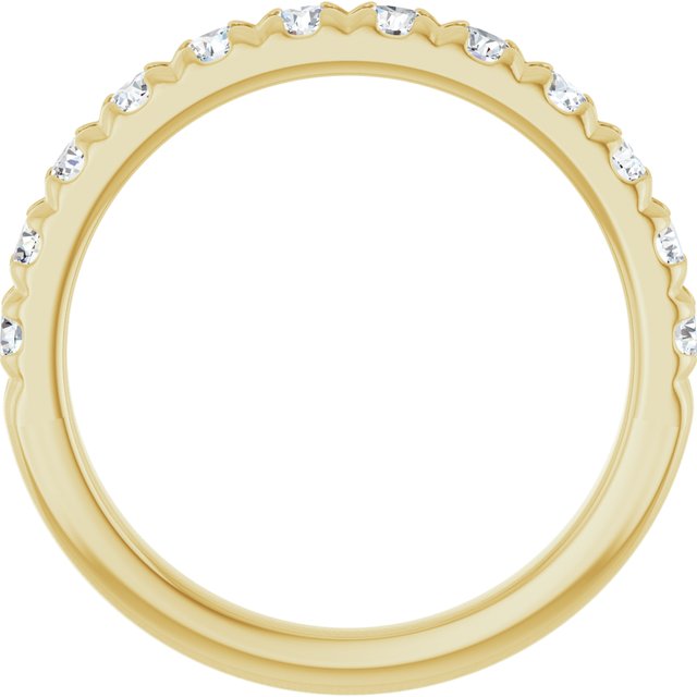 3/4 CTW Lab-Grown Diamond French-Set Anniversary Band