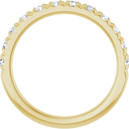 3/4 CTW Lab-Grown Diamond French-Set Anniversary Band