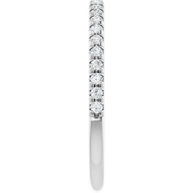 Platinum 1/5 CTW Natural Diamond French-Set Anniversary Band