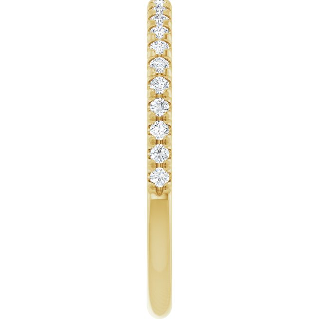 1/5 CTW Lab-Grown Diamond French-Set Anniversary Band