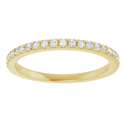 1/5 CTW Lab-Grown Diamond French-Set Anniversary Band