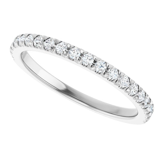 1/3 CTW Lab-Grown Diamond French-Set Anniversary Band, 1.9 mm