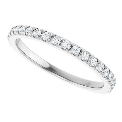 1/3 CTW Lab-Grown Diamond French-Set Anniversary Band, 1.9 mm