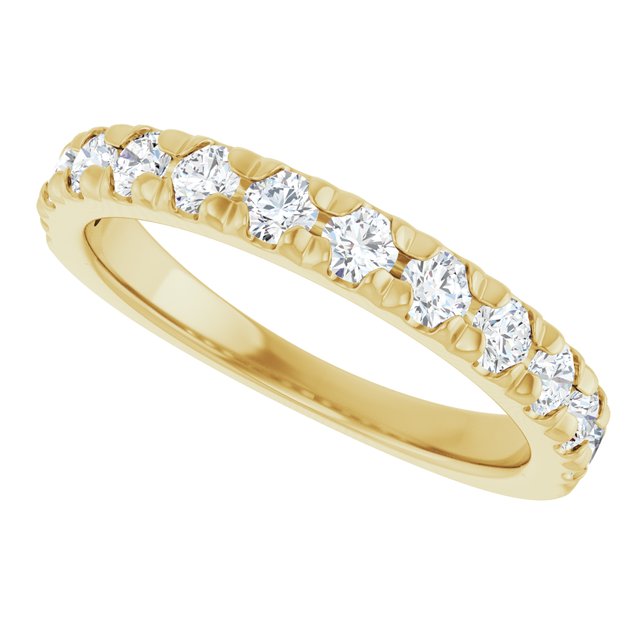 3/4 CTW Lab-Grown Diamond French-Set Anniversary Band