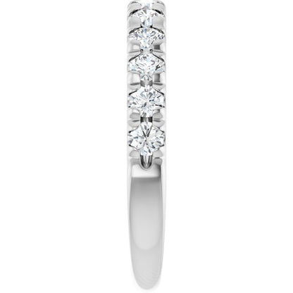 3/4 CTW Natural Diamond French-Set Anniversary Band, 2.9 mm