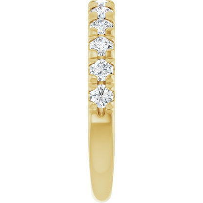 3/4 CTW Lab-Grown Diamond French-Set Anniversary Band