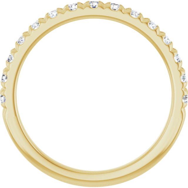 1/2 CTW Lab-Grown Diamond French-Set Anniversary Band