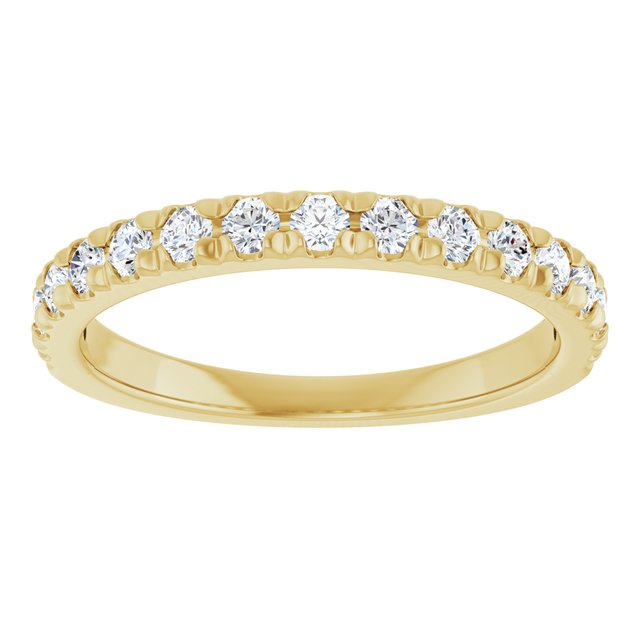 1/2 CTW Lab-Grown Diamond French-Set Anniversary Band