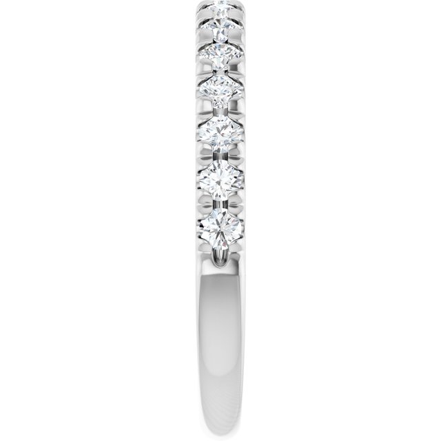 3/8 CTW Natural Diamond French-Set Anniversary Band, 2.4 mm