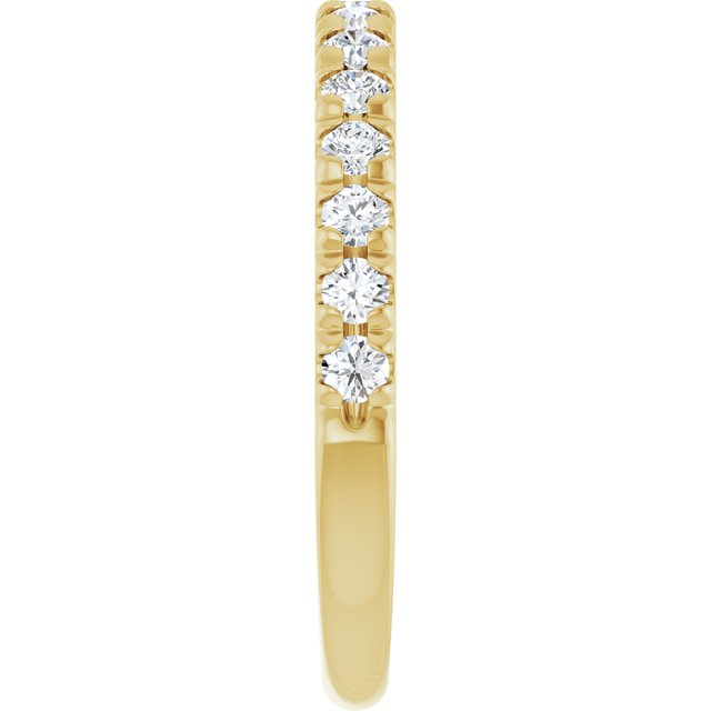 1/2 CTW Lab-Grown Diamond French-Set Anniversary Band