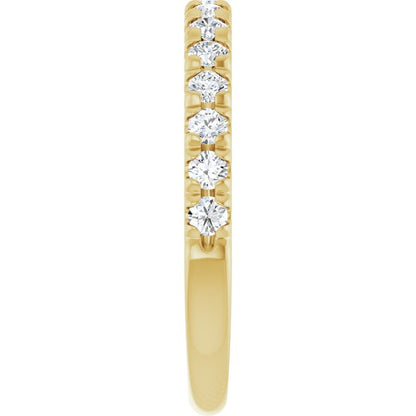 1/2 CTW Lab-Grown Diamond French-Set Anniversary Band