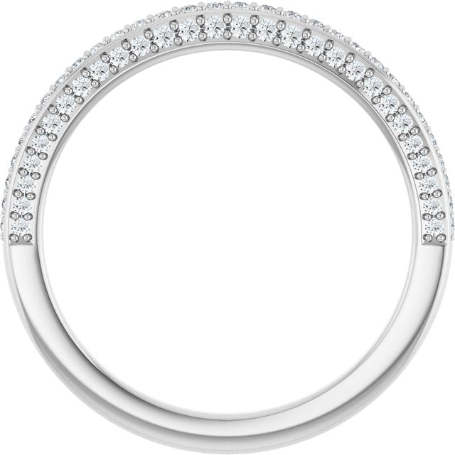 1/3 CTW Natural Diamond Anniversary Band, 2.6 mm, Style 2