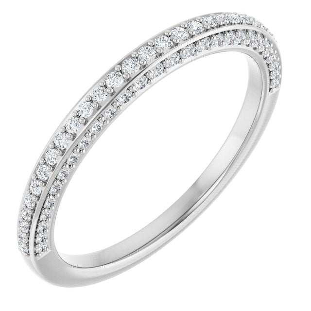 1/3 CTW Natural Diamond Anniversary Band, 2.6 mm, Style 2