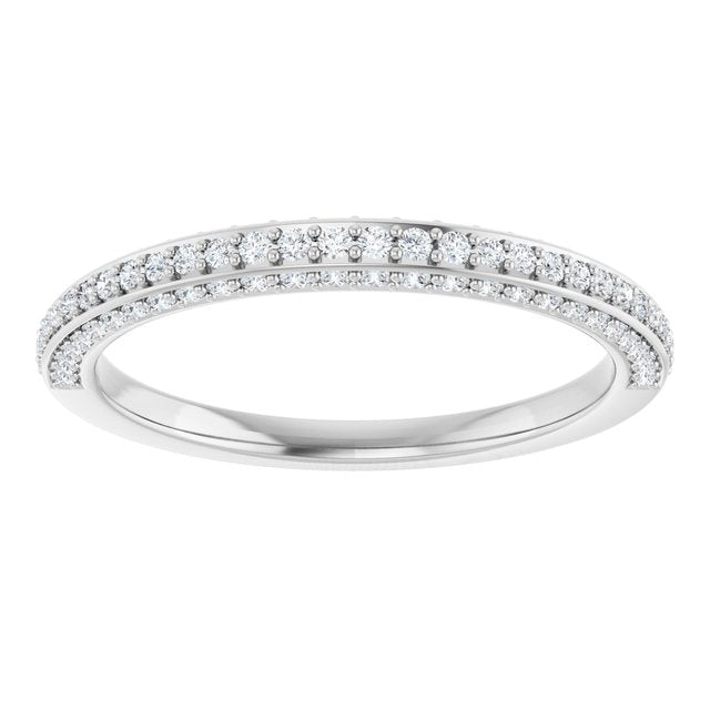 1/3 CTW Natural Diamond Anniversary Band, 2.6 mm, Style 2