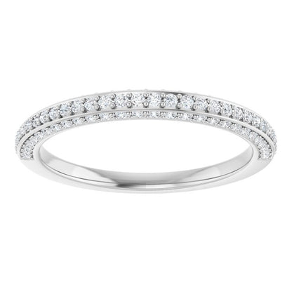 1/3 CTW Natural Diamond Anniversary Band, 2.6 mm, Style 2