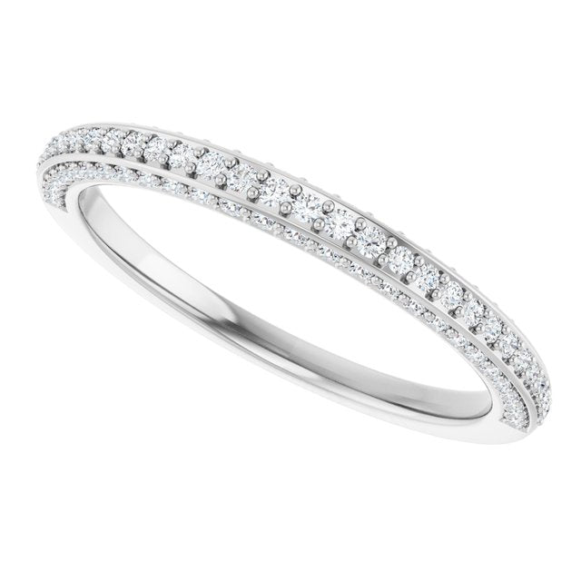 1/3 CTW Natural Diamond Anniversary Band, 2.6 mm, Style 2