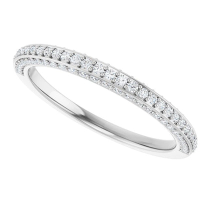 1/3 CTW Natural Diamond Anniversary Band, 2.6 mm, Style 2