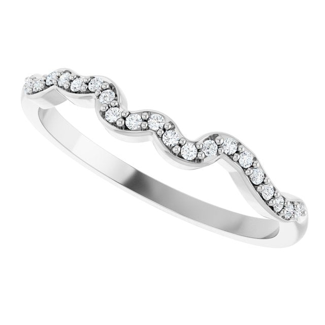 .08 CTW Natural Diamond Matching Band, 1.6 mm