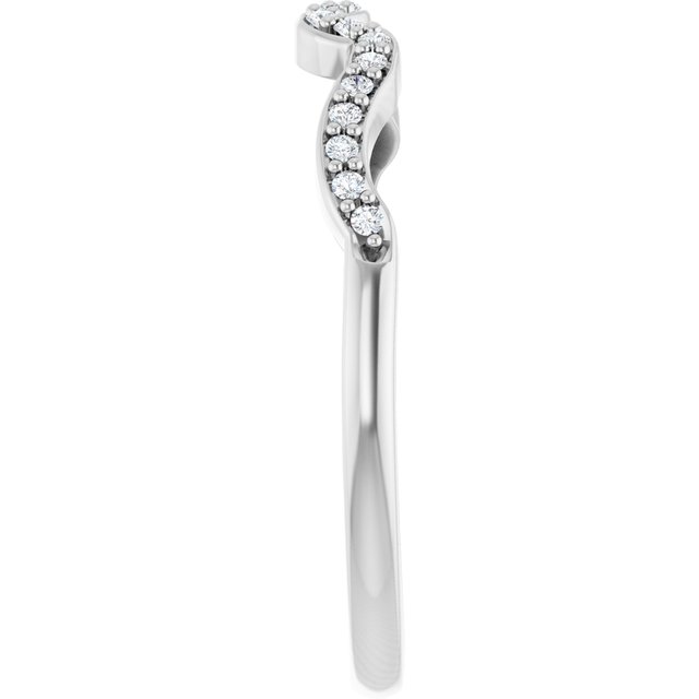 .08 CTW Natural Diamond Matching Band, 1.6 mm