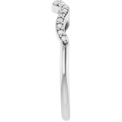 .08 CTW Natural Diamond Matching Band, 1.6 mm