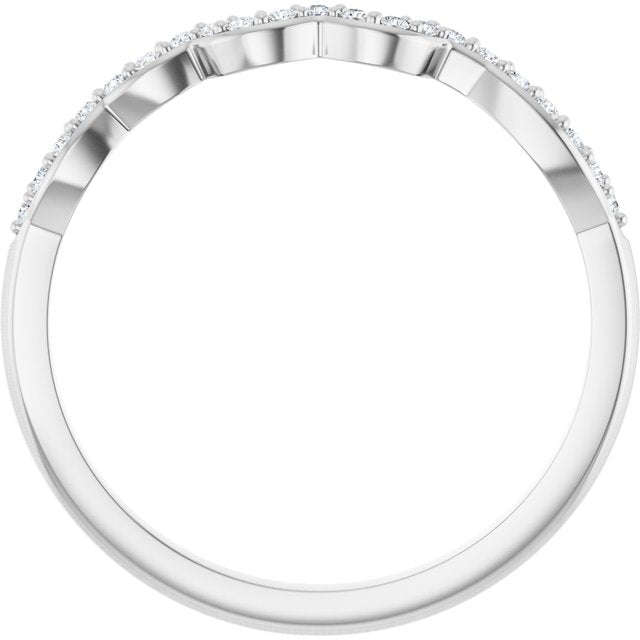 .08 CTW Natural Diamond Matching Band, 1.6 mm