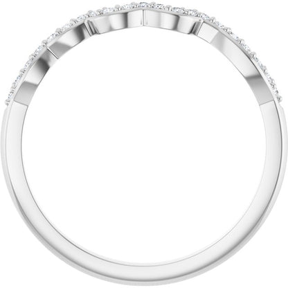 .08 CTW Natural Diamond Matching Band, 1.6 mm