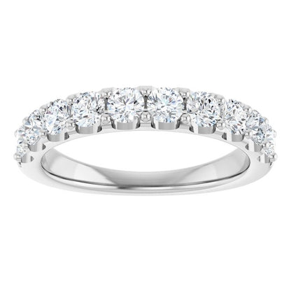 14K White Gold 9/10 CTW Anniversary Band, 3.5 mm — Natural or Lab-Grown Diamond