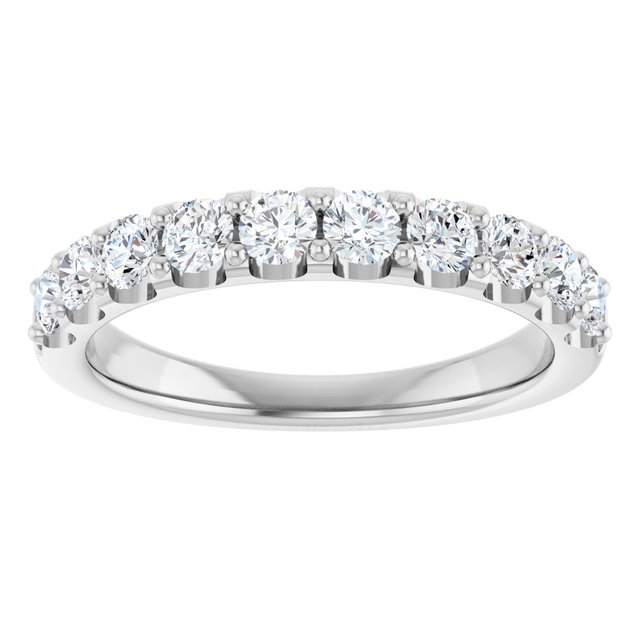 14K White Gold 3/4 CTW Anniversary Band, 3.3 mm — Natural or Lab-Grown Diamond