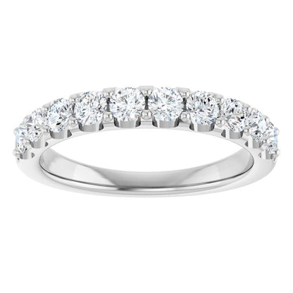 14K White Gold 3/4 CTW Anniversary Band, 3.3 mm — Natural or Lab-Grown Diamond
