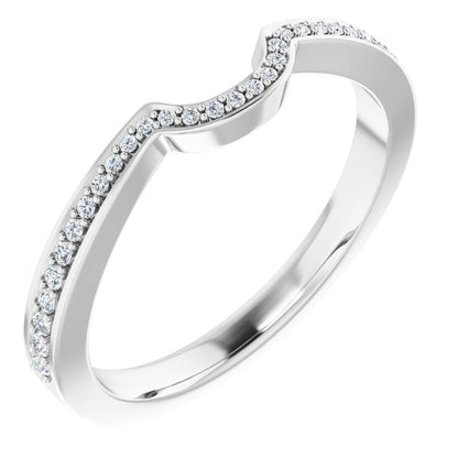 1/8 CTW Natural Diamond Matching Band, 3.3 mm