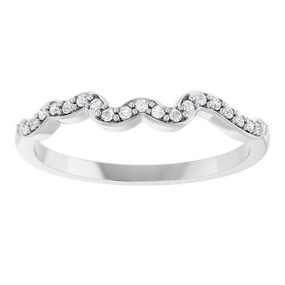 .08 CTW Natural Diamond Matching Band, 1.6 mm