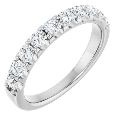 14K White Gold 3/4 CTW Anniversary Band, 3.3 mm — Natural or Lab-Grown Diamond