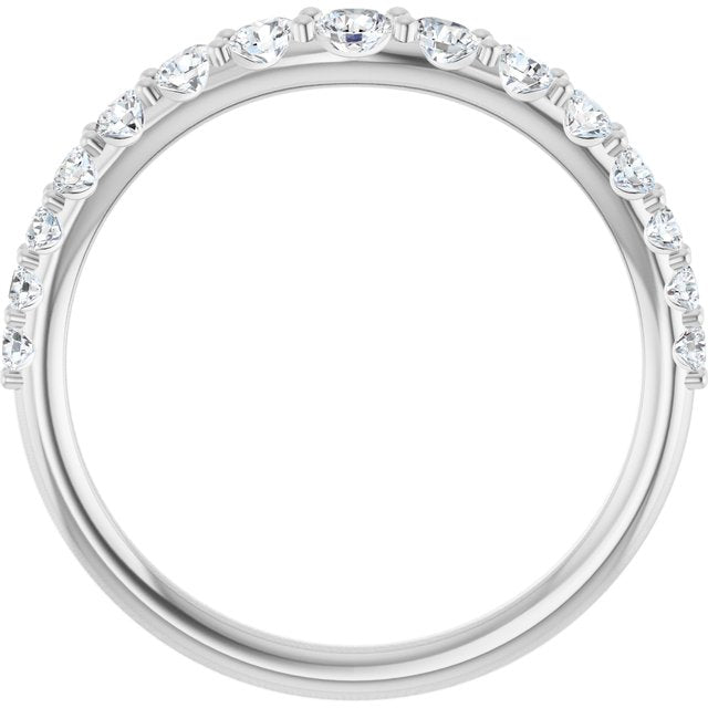 1/2 CTW Natural Diamond Graduated Contour Band