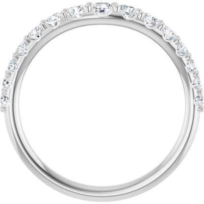 1/2 CTW Natural Diamond Graduated Contour Band