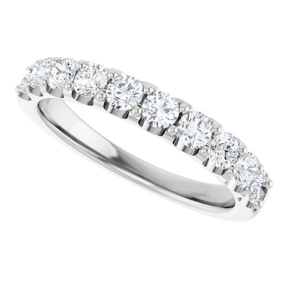 14K White Gold 3/4 CTW Anniversary Band, 3.3 mm — Natural or Lab-Grown Diamond