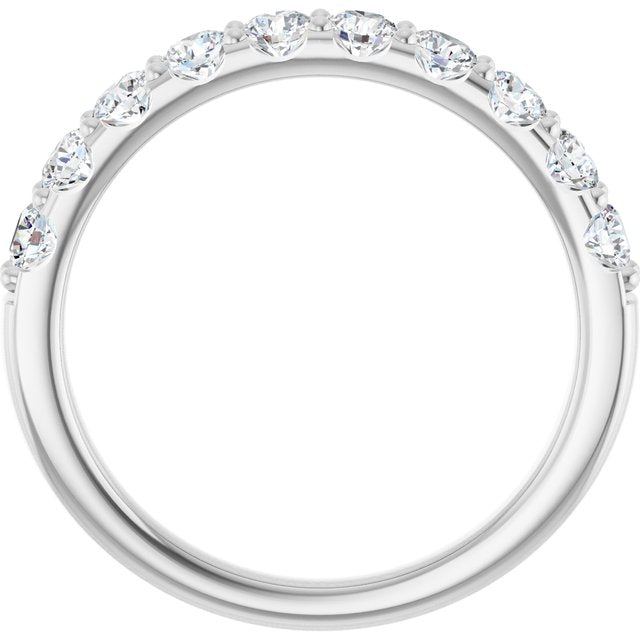 14K White Gold 3/4 CTW Anniversary Band, 3.3 mm — Natural or Lab-Grown Diamond