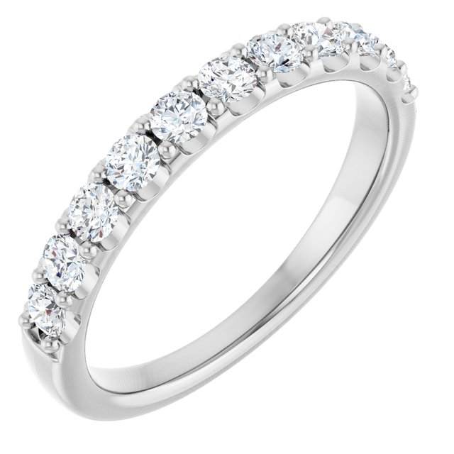 1/2 CTW Anniversary Band, 2.8 mm — Natural or Lab-Grown Diamond