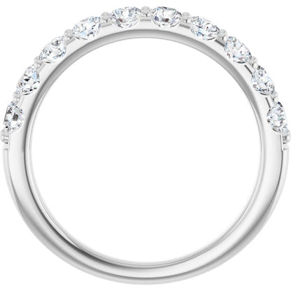 14K White Gold 9/10 CTW Anniversary Band, 3.5 mm — Natural or Lab-Grown Diamond