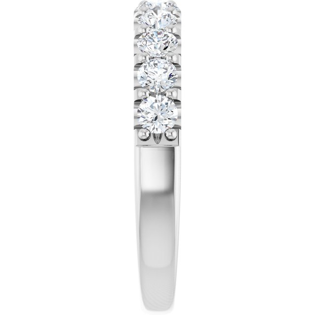 14K White Gold 3/4 CTW Anniversary Band, 3.3 mm — Natural or Lab-Grown Diamond