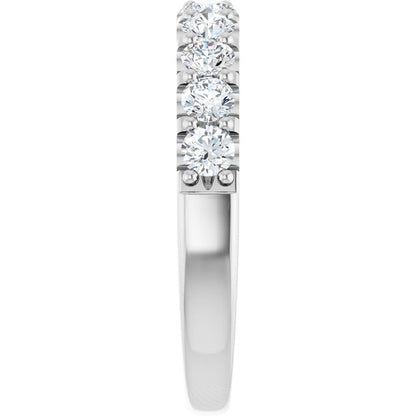 14K White Gold 3/4 CTW Anniversary Band, 3.3 mm — Natural or Lab-Grown Diamond