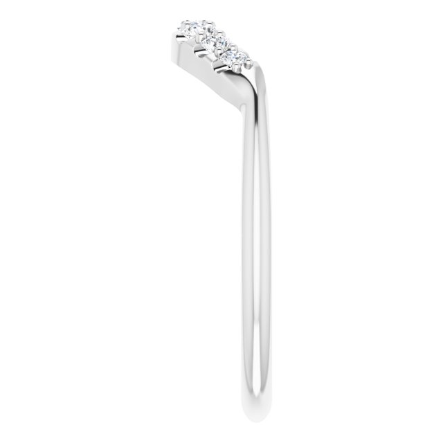 1/5 CTW Natural Diamond Contour Band, 5.5 mm