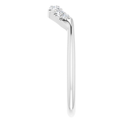 1/5 CTW Natural Diamond Contour Band, 5.5 mm