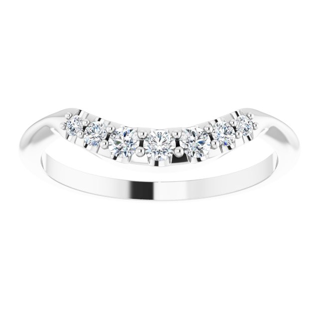 1/5 CTW Natural Diamond Contour Band, 5.5 mm