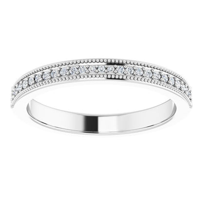 1/10 CTW Natural Diamond Matching Band, 2.9 mm