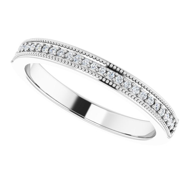 1/10 CTW Natural Diamond Matching Band, 2.9 mm