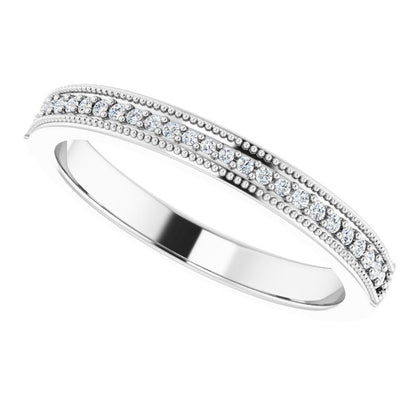 1/10 CTW Natural Diamond Matching Band, 2.9 mm