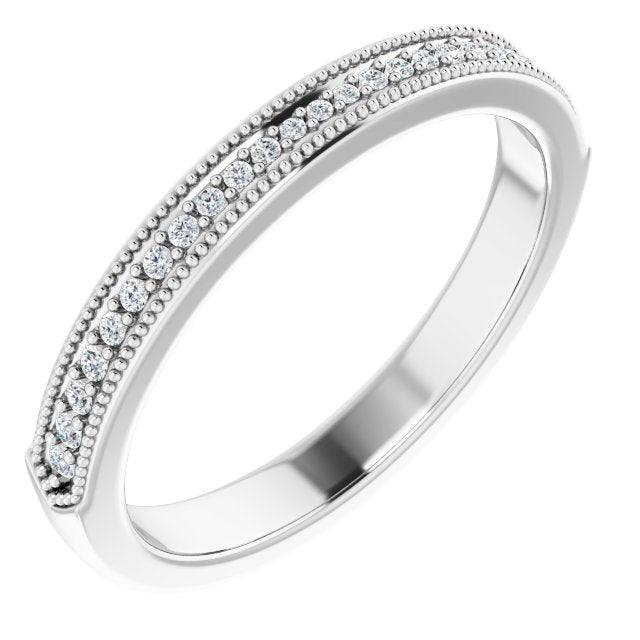 1/10 CTW Natural Diamond Matching Band, 2.9 mm