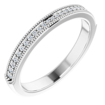 1/10 CTW Natural Diamond Matching Band, 2.9 mm