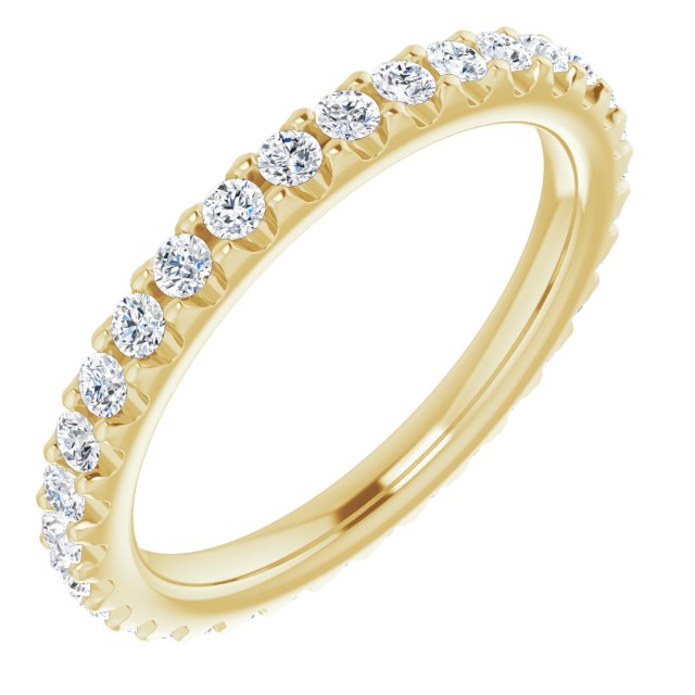 5/8 CTW Natural Diamond Eternity Band, 2.2 mm