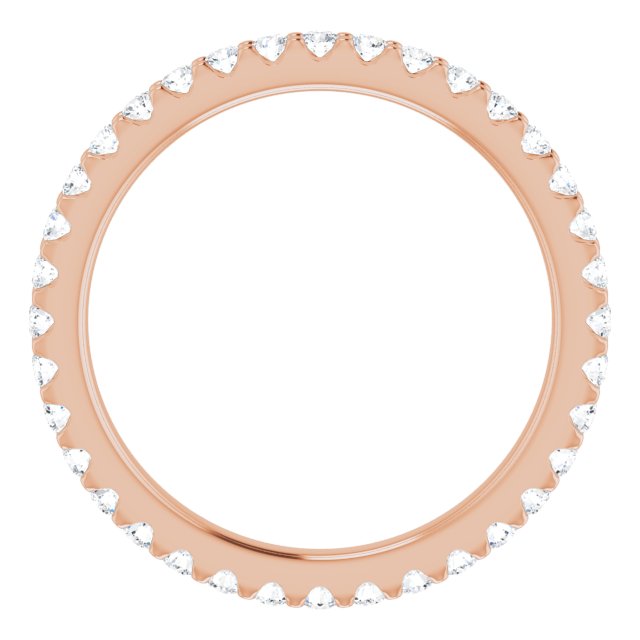 5/8 CTW Lab-Grown Diamond Eternity Band, 2.2 mm, Shared-Prong